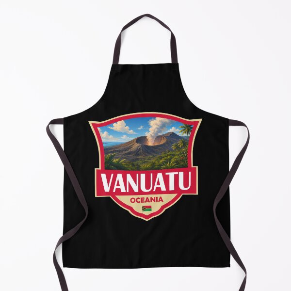 Item preview, Vanuatu Illustration Retro Badge designed and sold by KrisSidDesigns.