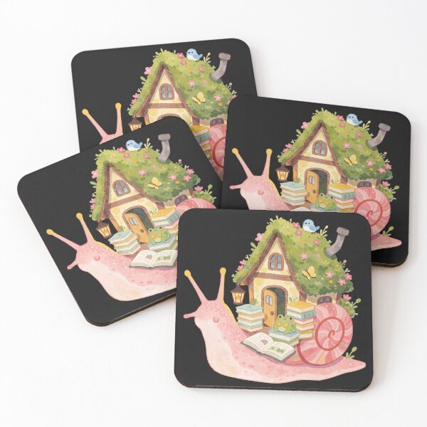 Item preview, Book Lover Snail Cottage | Cozy Reading Fantasy designed and sold by AillustriaAK.