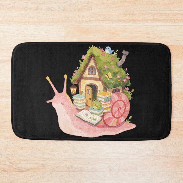Item preview, Book Lover Snail Cottage | Cozy Reading Fantasy designed and sold by AillustriaAK.