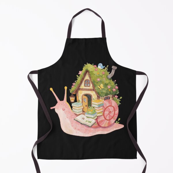 Item preview, Book Lover Snail Cottage | Cozy Reading Fantasy designed and sold by AillustriaAK.