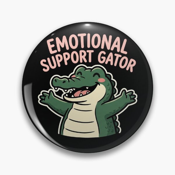 Item preview, Emotional Support Gator Funny Gator Meme designed and sold by Yellowriversss.