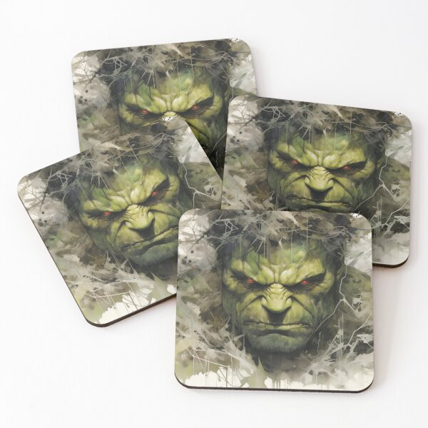 Item preview, Green Rage Watercolor Portrait - Artwork designed and sold by StudioSand.
