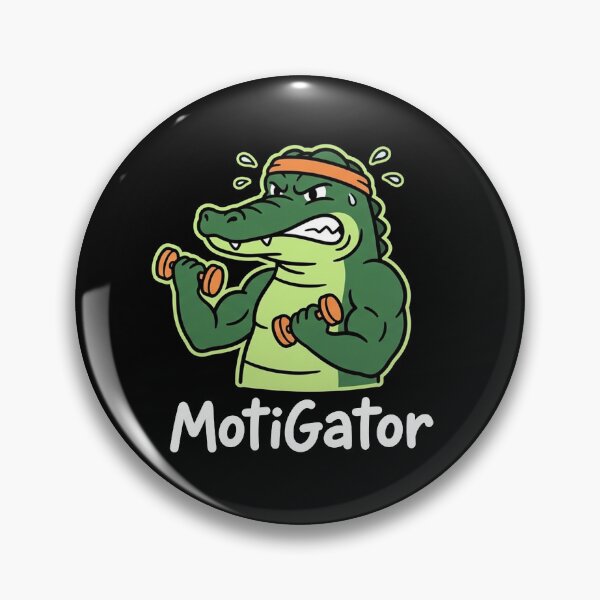 Artikelvorschau, Motigator Alligator Workout Motivation entworfen und verkauft von Yellowriversss.
