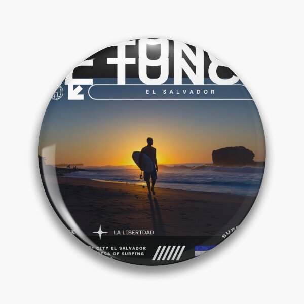 Item preview, El Tunco El Salvador - Surf City Minimalist Poster designed and sold by QuechivoESA.