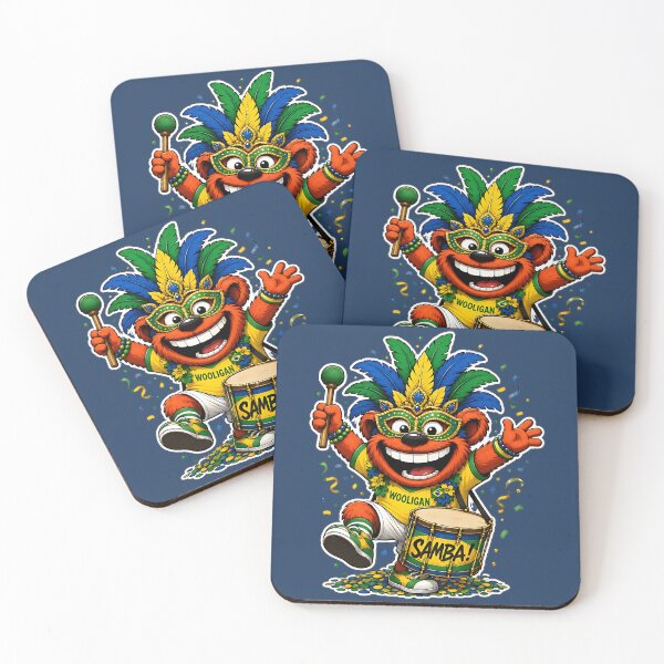 Item preview, Brazil Wooligan Samba Drummer designed and sold by WabiSabiSjak.