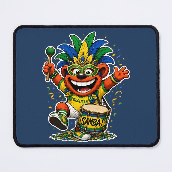 Item preview, Brazil Wooligan Samba Drummer designed and sold by WabiSabiSjak.
