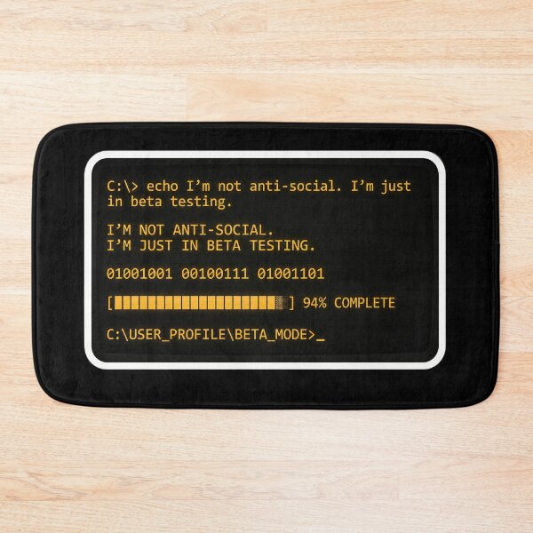 Item preview, Beta Testing Introvert Coder designed and sold by Jankes88.