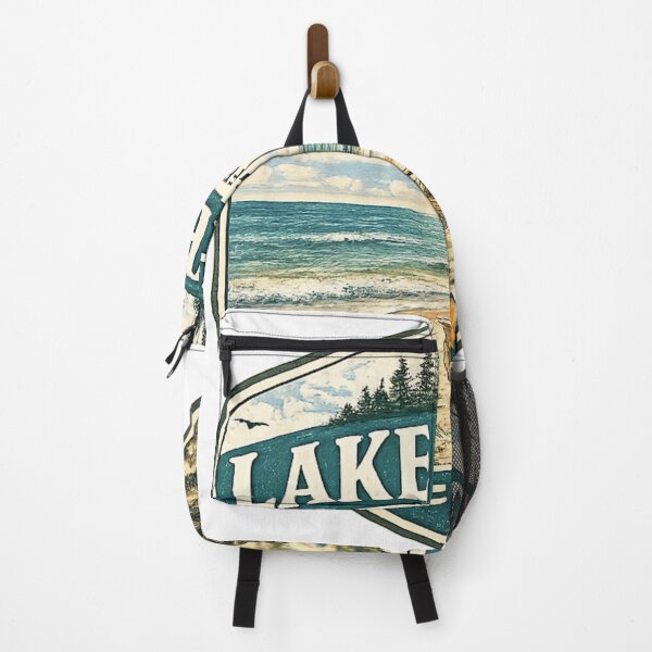 Item preview, Lake Huron Cottage Life Badge Logo designed and sold by greatlakesimage.