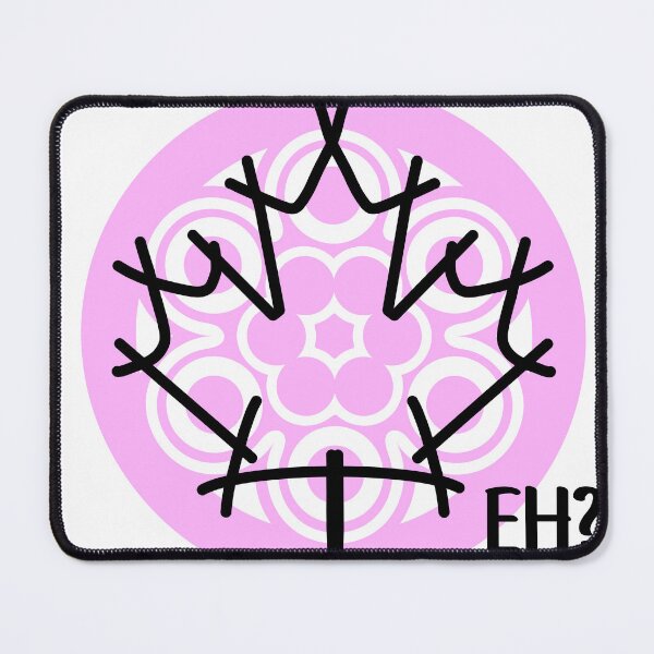 Item preview, Canadian Maple Leaf with Pink Graphic Background - Go Canada designed and sold by CareyO.