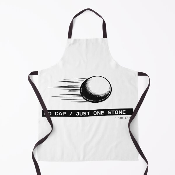 Item preview, No Cap Just One Stone David Goliath Christian Tee designed and sold by Skotecky.
