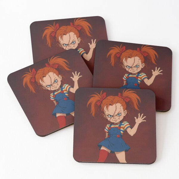 Item preview, Creepy Horror Doll – Retro Slasher Anime Art designed and sold by  Hollow Moon Studios..
