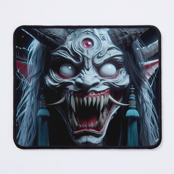 Item preview, Girl with the Oni Mask designed and sold by GalleryBrisArt.