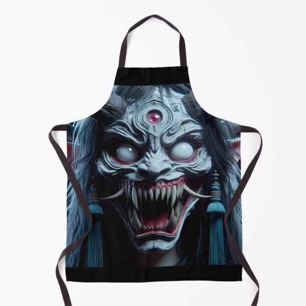 Item preview, Girl with the Oni Mask designed and sold by GalleryBrisArt.