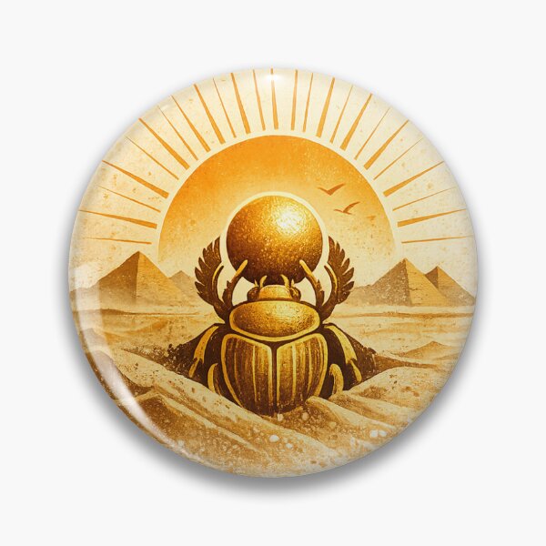Item preview, Eternal Renewal Scarab Rising from Sand designed and sold by Kemetic Studio.