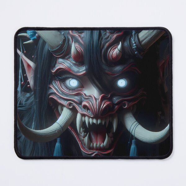 Item preview, Girl with the Oni Mask designed and sold by GalleryBrisArt.