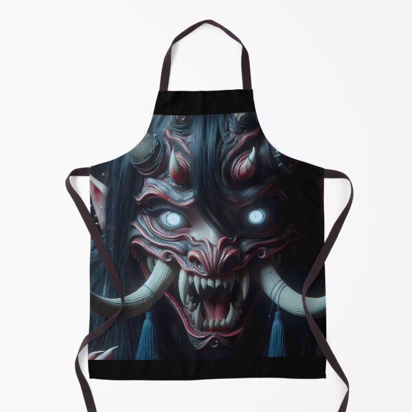 Item preview, Girl with the Oni Mask designed and sold by GalleryBrisArt.