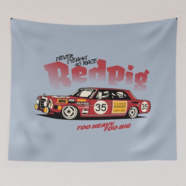 Item preview, AMG Red Pig 300 SEL Race Car designed and sold by BorysMano.