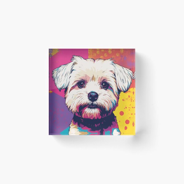 Item preview, Maltese Pop Charm designed and sold by AbstractAnom.