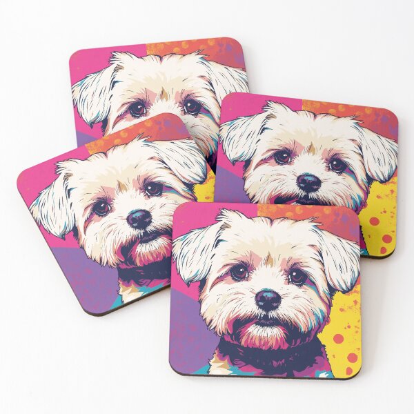 Item preview, Maltese Pop Charm designed and sold by AbstractAnom.
