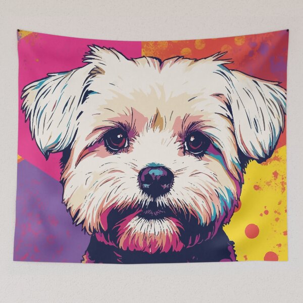 Item preview, Maltese Pop Charm designed and sold by AbstractAnom.