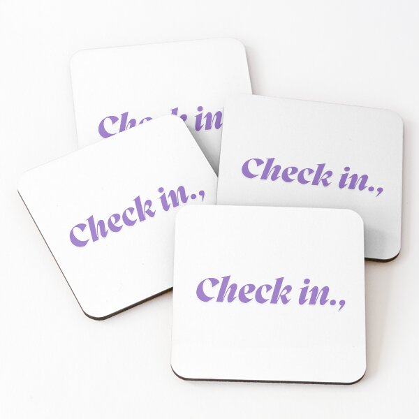 Item preview, Check in., designed and sold by ArtistTejal.