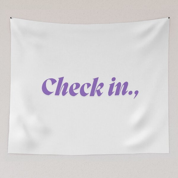 Item preview, Check in., designed and sold by ArtistTejal.