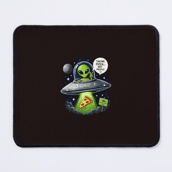 Item preview, Alien Taking Pizza Not People Sticker designed and sold by Spontane Minds.
