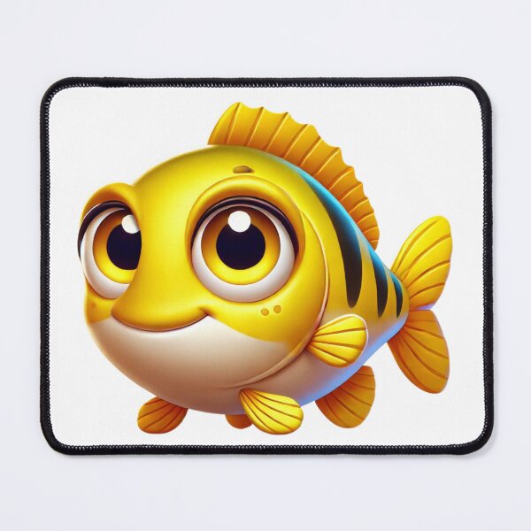 Item preview, Adorable Yellow Bass Fish designed and sold by Sillytoe.