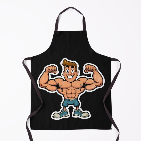 Item preview, Gym Freaks Retro Gym Cartoon Vintage Mascot Workout Illustration designed and sold by Sparkofart07.