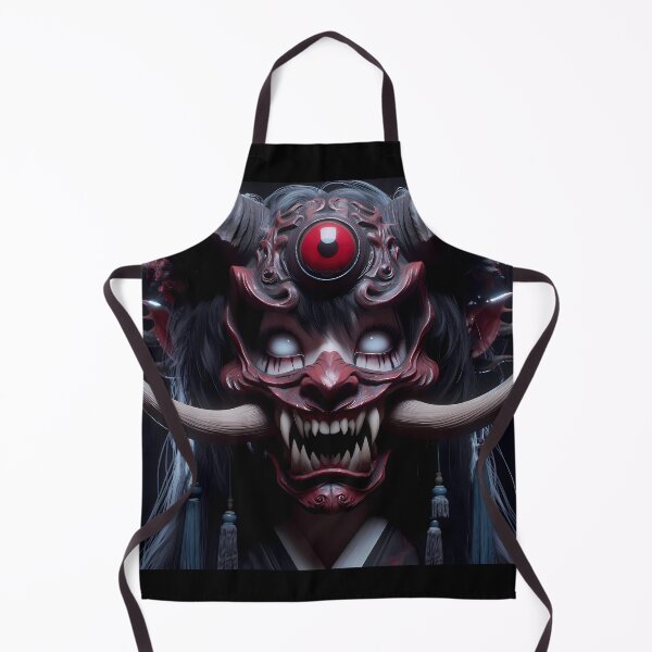 Item preview, Girl with the Oni Mask designed and sold by GalleryBrisArt.