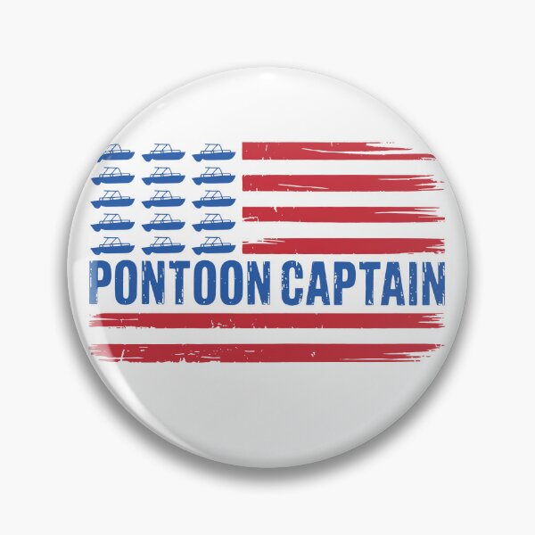 Item preview, Pontoon Captain American Flag Patriotic Boating designed and sold by gunaone-design.