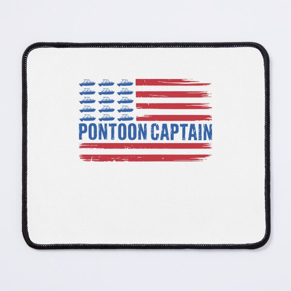 Item preview, Pontoon Captain American Flag Patriotic Boating designed and sold by gunaone-design.