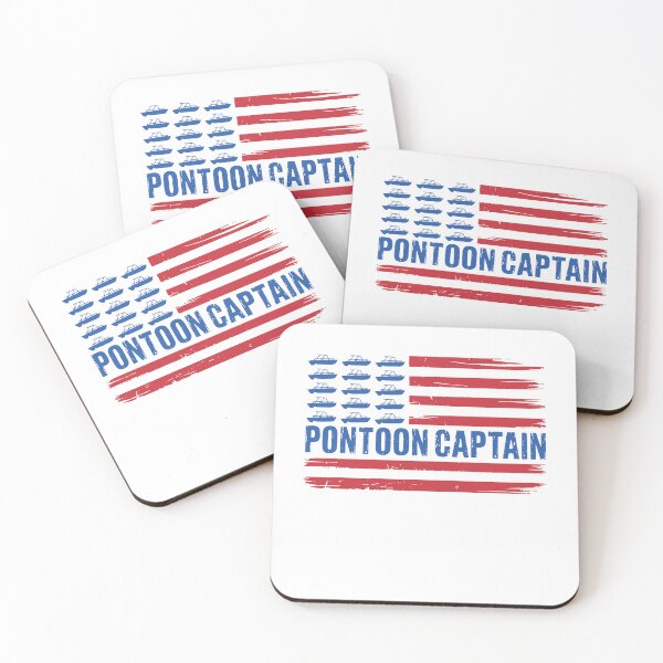 Item preview, Pontoon Captain American Flag Patriotic Boating designed and sold by gunaone-design.