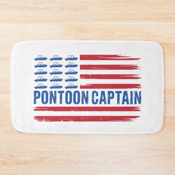 Item preview, Pontoon Captain American Flag Patriotic Boating designed and sold by gunaone-design.