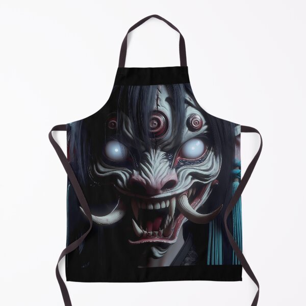 Item preview, Girl with the Oni Mask designed and sold by GalleryBrisArt.