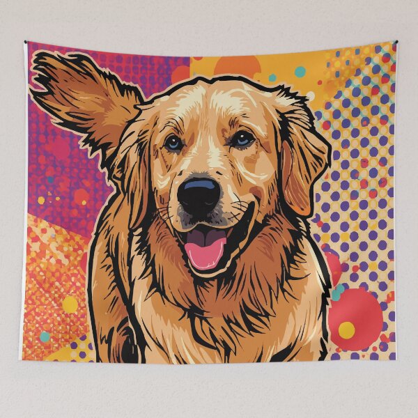 Item preview, Golden Retriever Pop Parade designed and sold by AbstractAnom.