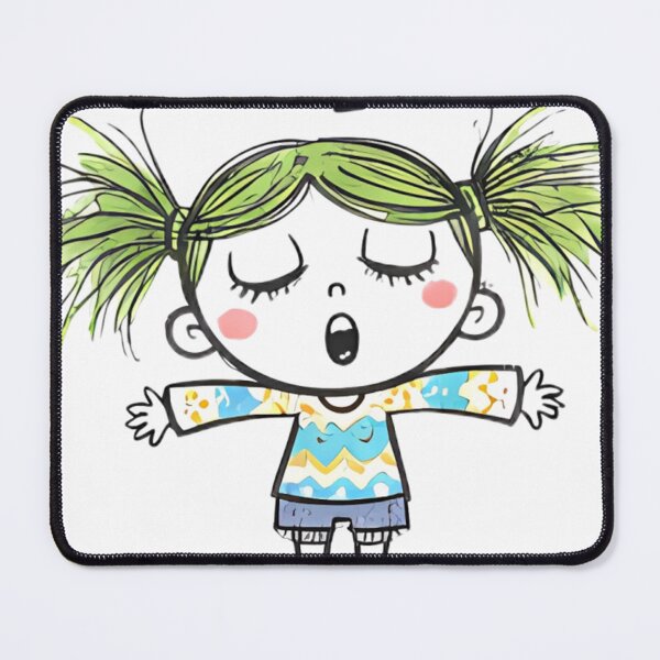 Item preview, Still Standing, Totally Asleep – Sleepwalking Doodle Girl designed and sold by kitastylish.