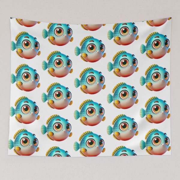 Item preview, Adorable Drum Fish designed and sold by Sillytoe.