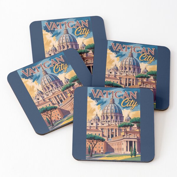 Item preview, Vatican City Painterly Illustration Travel Art Vintage designed and sold by KrisSidDesigns.
