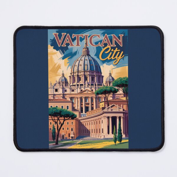 Item preview, Vatican City Painterly Illustration Travel Art Vintage designed and sold by KrisSidDesigns.