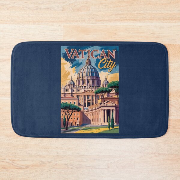 Item preview, Vatican City Painterly Illustration Travel Art Vintage designed and sold by KrisSidDesigns.