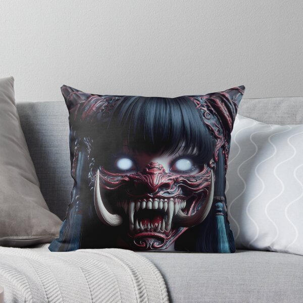 Item preview, Girl with the Oni Mask designed and sold by GalleryBrisArt.