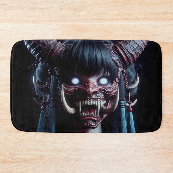 Item preview, Girl with the Oni Mask designed and sold by GalleryBrisArt.