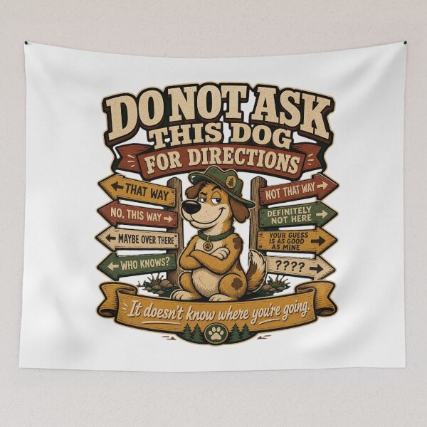 Item preview, Dog For Directions  designed and sold by freshwear design.