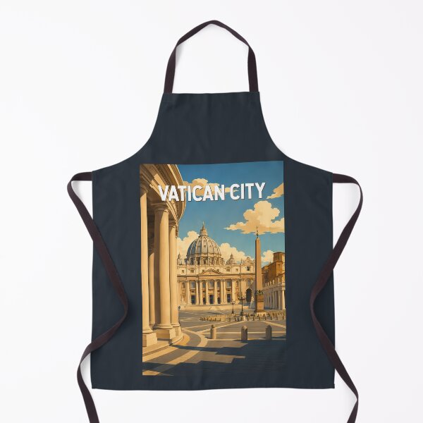 Item preview, Vatican City St Peter's Square Illustration Travel Art Vintage designed and sold by KrisSidDesigns.