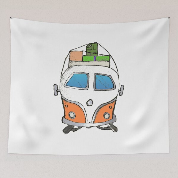 Item preview, Orange camper designed and sold by Glenbobagins.