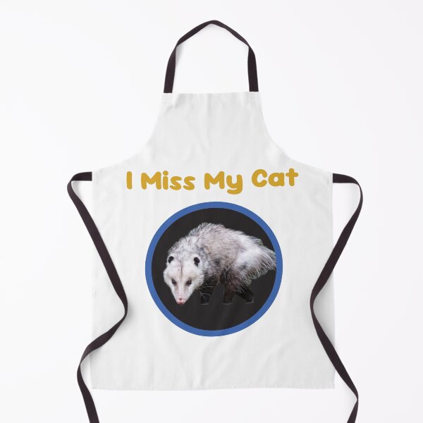 Item preview, I miss my cat (Opossum, gold text) designed and sold by AxelResinDesign.