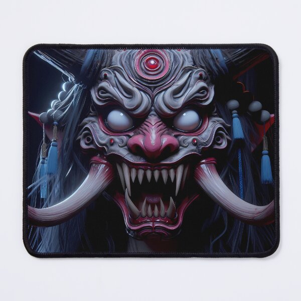 Item preview, Girl with the Oni Mask designed and sold by GalleryBrisArt.