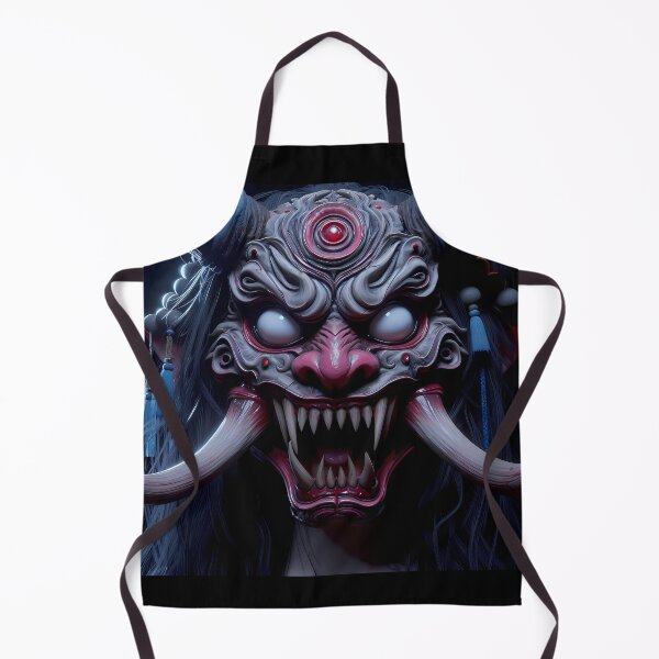 Item preview, Girl with the Oni Mask designed and sold by GalleryBrisArt.