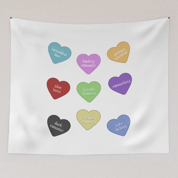 Item preview, romance book trope hearts 2.0 designed and sold by notcooljimmysteve.